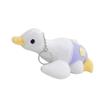Non-Toxic Cute Flower Goose Pendant Cartoon Plush Toy Big White Goose Doll Bag Pendant Doll Keychain