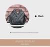 Sac à bandoulière et à bandoulière élégant en cuir tressé triangulaire pour femmes et enfants