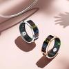 Touch Color Screen Smart Ring Gold Step Counting Smart Sleep Ring with APP Multiple Sports Modes for