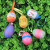 6pcs Easter Colorful Eggs Decoration Hanging Ornaments for Easter Tree Spring Party Supplies Home DIY Craft Kid Toy Gift