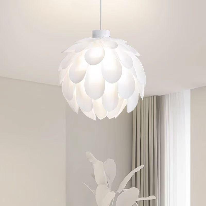 Pinecone Flower Ball Bedroom Living Room Pendant Light Lampshade Minimalist Style PP Petal Restaurant Bar Counter Pendant Light Cover