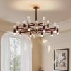 French Retro Branch Chandelier: Chinese Style Living Room & Hall Main Light for High-End, Horizontal Zhongshan Home Decor.