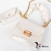 2 Combo Shirring Strap Mini Square Tote Bag (2 Colors)