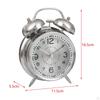 Analog Alarm Clock Desk Home Gift Hotel Luminous Dial Silent Non Ticking for Heavy Sleepers