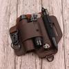 EDC Taktisches Werkzeug Hüfttasche Leder Multifunktional Outdoor Camping Survival Aufbewahrung Gürteltasche Wandern Notfallwerkzeugtasche