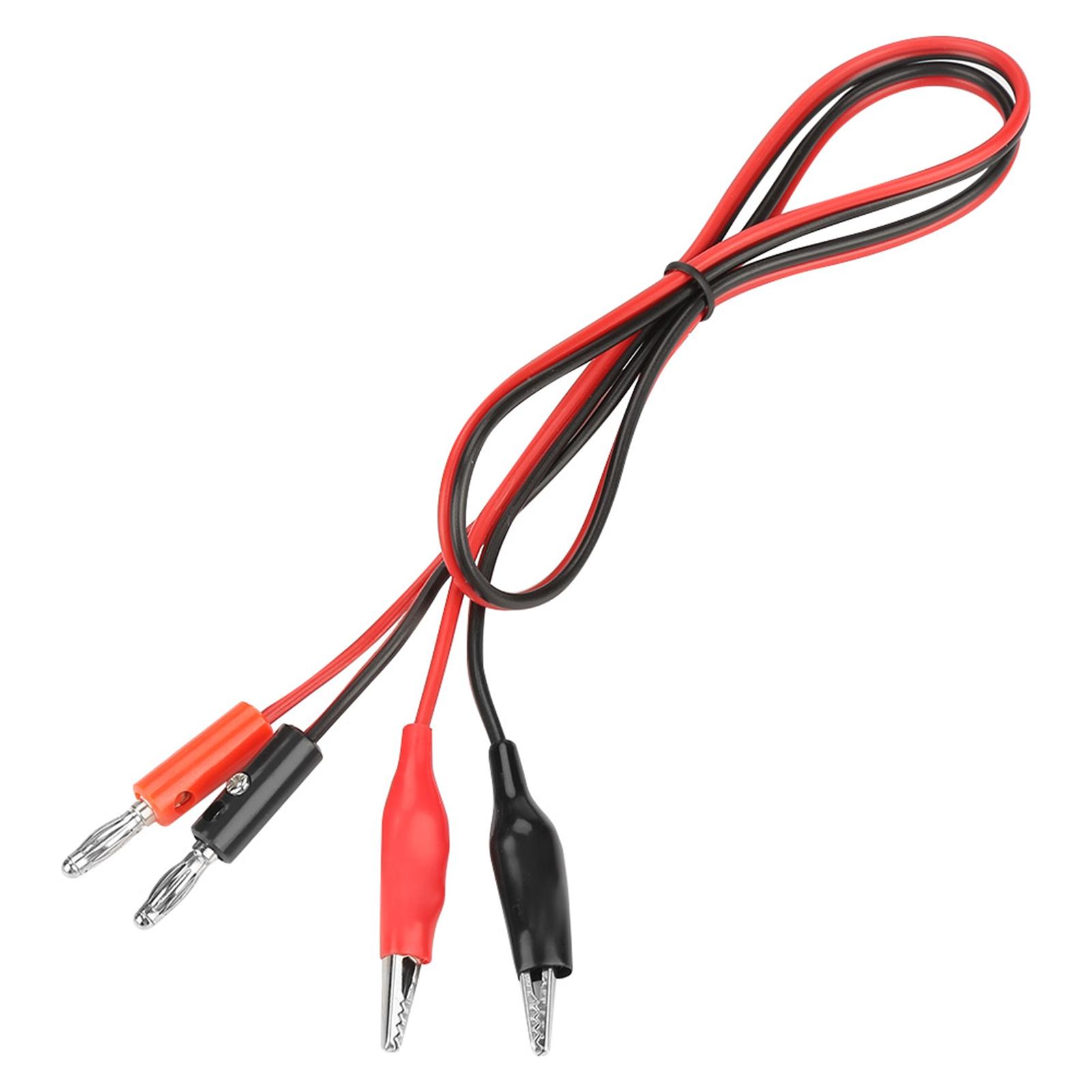 

Banana Clips Electrical, Test Lds with Clips, Wires Kit with Testing Probes for Electrical Testing Regulated Power Supply
