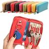 Leather Key Case Card Holder Zipper Purse Universal Holder Organizer Vintage Premium Multifunctional Unisex Purses
