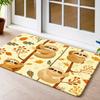 Cute Sloth Flannel Floor Mat Durable Universal Living Room Bedroom Office Balcony Corridor Porch Kitchen Outdoor Entrance Carpet