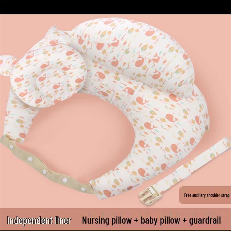 Multifunctional Nursing Pillow: Newborn Feeding, Back Support, Baby Sitting Aid
