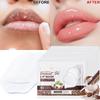 1-10 Pieces Of Coconut Oil Lip Mask, Containing Collagen, Moisturizing And Preventing Dryness And Cr