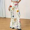 Women's High Waist Flared Casual Pants Slim Fit Stretch Yoga Trousers Fashionable Comfortable Soft Fabric Suitable for Daily Wear