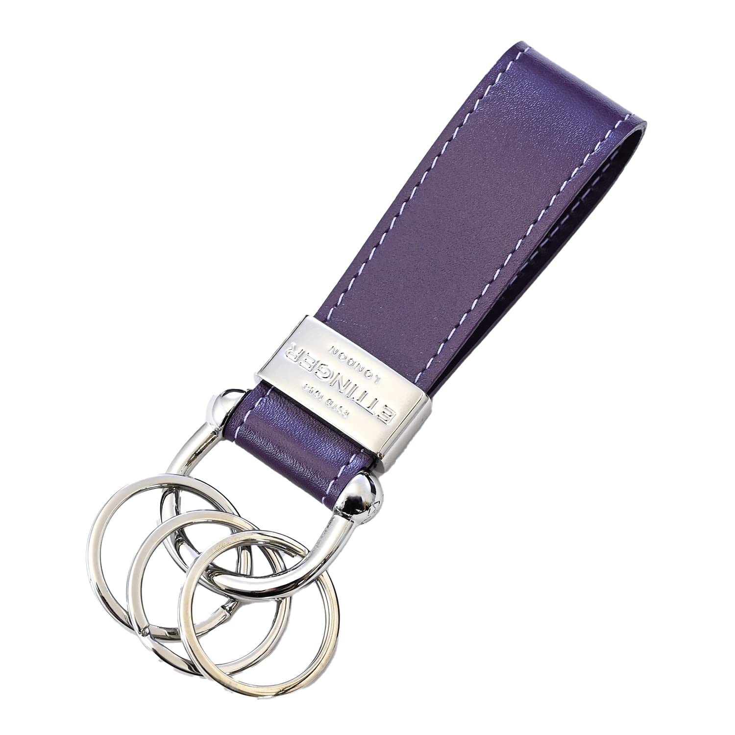 

Ettinger Royal Collection 3-Ring Key Ring, Men s, ST152ASL, Purple [Used]