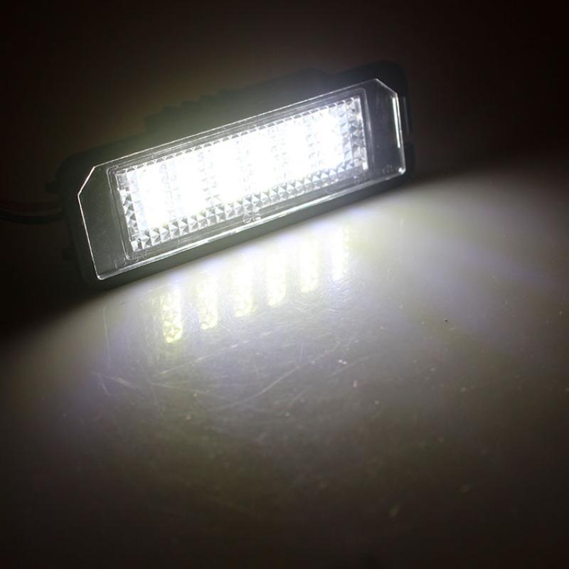 18 Led Beads License Plate Light Lamp Car License Plate Light Auto Accessories For Vw Golf4 Golf5 Golf6 Mk4 Mk5 Mk6