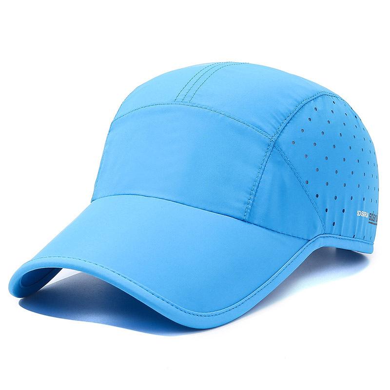 Outdoor Sport Quick Dry Waterproof Breathable Baseball Cap Summer For Men Women Fashion Adjustable Snapback Thin Sun Shade Hat