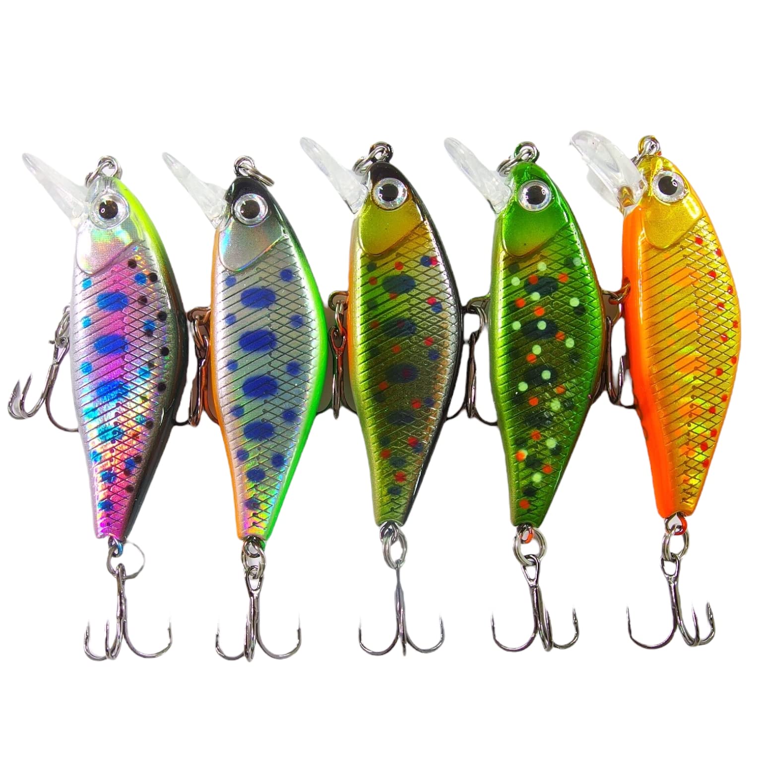 

Momo Swivel Rolling Swivel Hook for Stream Trout Fishing 5 Flat-Sided Minnow, 45S, 4.2g, System, (Assorted Colors)