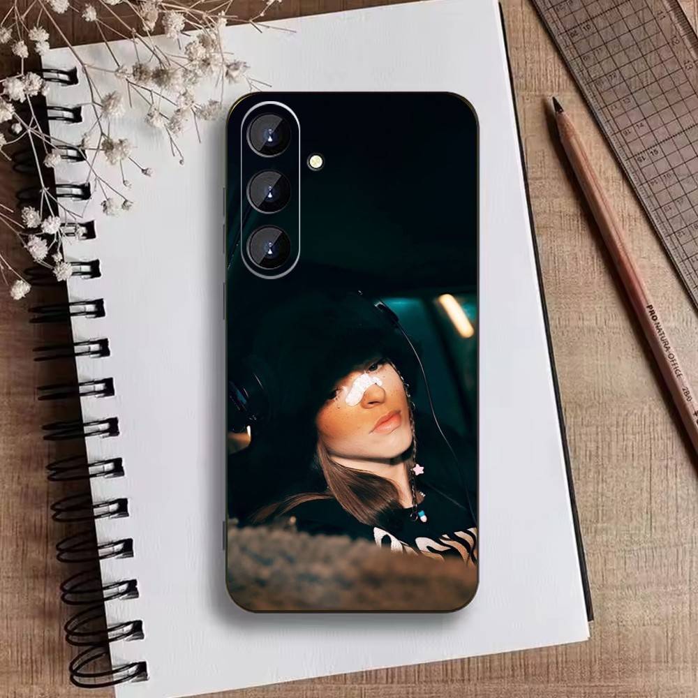 Singer E-Young Miko Phone Case For Samsung Galaxy A73,A72,A71,A70,A52,A51 Others Soft Black Cover