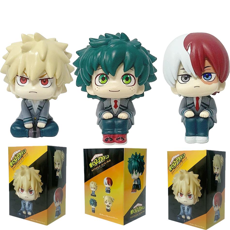 In Stock 11cm My Hero Academia Action Figure Midoriya Izuku Bakugou Todoroki So Figurine PVC Collection Model Dolls Toy Gifts