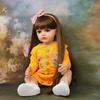 Adorable Betty Reborn Toddler Doll for Age 3+ Years Old Girl 22'' 55CM Silicone Full Body Long Pasted Hair Princess Realistic Newborn Baby Doll Toys