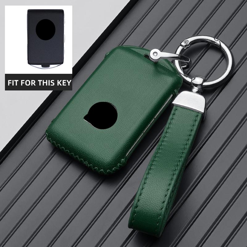 Leather Car Key Case Remote Cover Shell Chain Protector Holder Fob For Volvo New B60 B5 V90 XC90 V6 T8 S60 B4 S90 XC40 XC60 2025