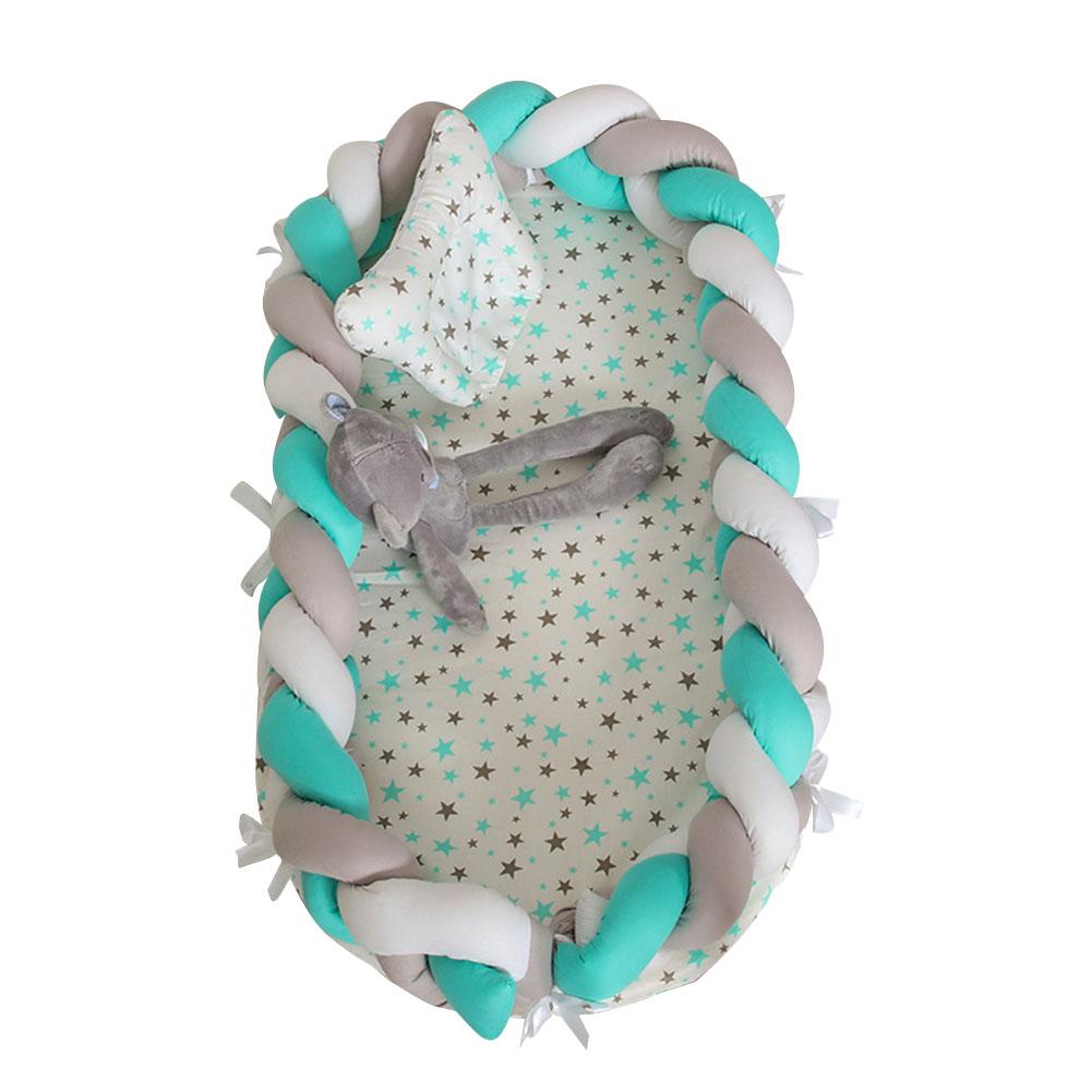 Folding Cotton Weaving Removable Sleeping Bed for Infants