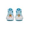 Anta Kids Comfortable Non-Slip Shock Absorbing Mid-Top Basketball Shoes Kids sneaker White Blue Gold 312321130-4