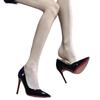 Nude high heels women's autumn new temperament black niche autumn and winter patent leather black single shoes stiletto heel