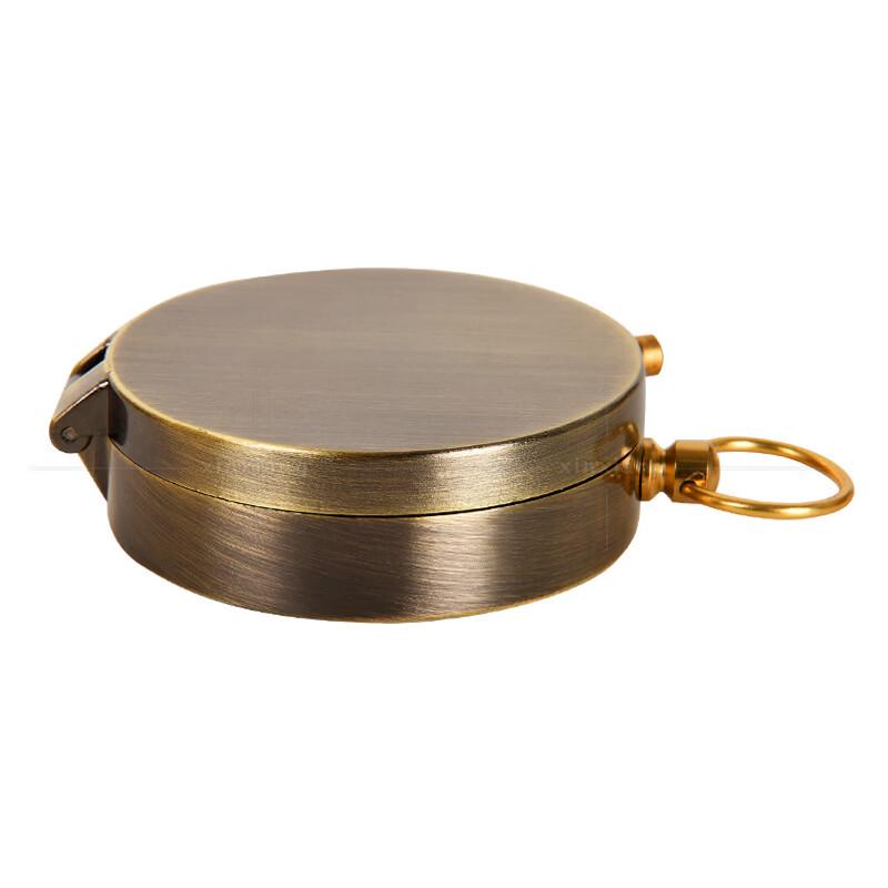 Retro Portable Bronze Flip Compass