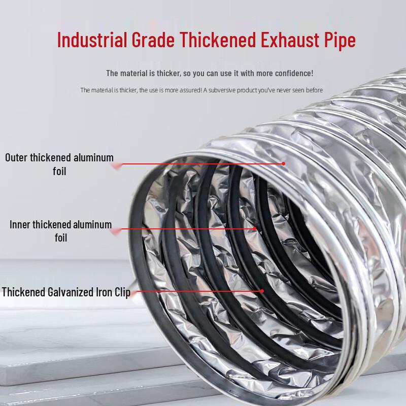 Industrial Double-Layer Aluminum Foil Flexible Duct Hose
