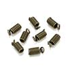 100pcs/lot Spring Clasps Cord Crimp End Caps Fastener Connectors For DIY Bracelet Necklace Jewelry Making Supplies Accessories