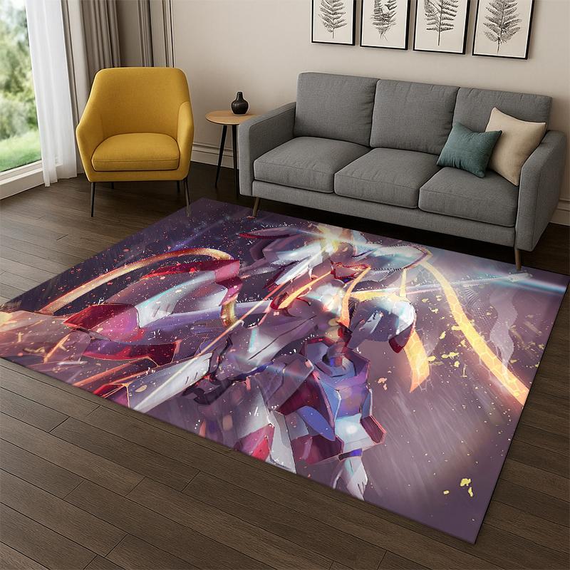 Sexy Girl Zero Two DARLING in FRANXX Cartoon Carpet Rug for Bedroom Living Room Sofa Doormat Home Decor,Kid Area Rug Non-slip