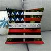 American Five-Pointed Star Geometry Digital Printing Short Plush Pillow Covers For Car Sofa Office Cushion Cover Home Goods
