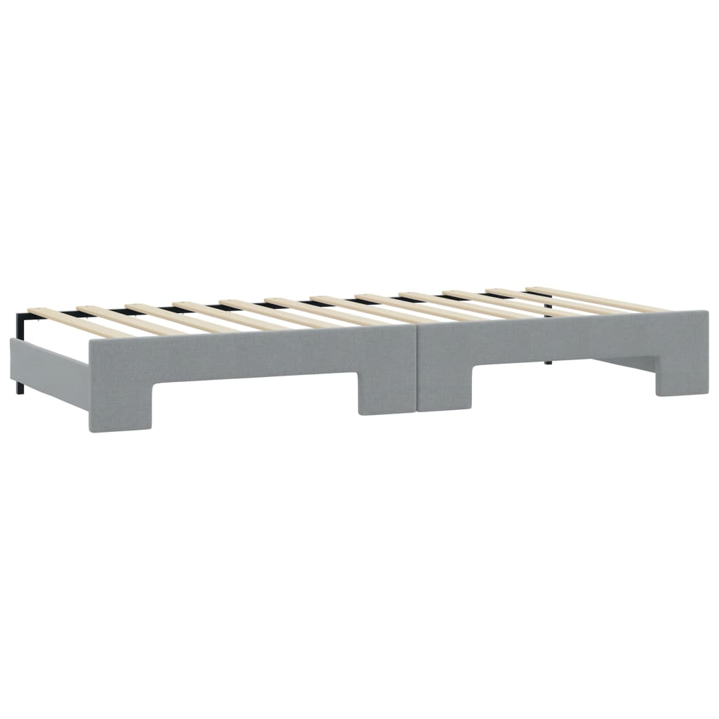 Vidaxl Sofa Rozsuwana, Jasnoszara, 90X200 Cm, Tkanina