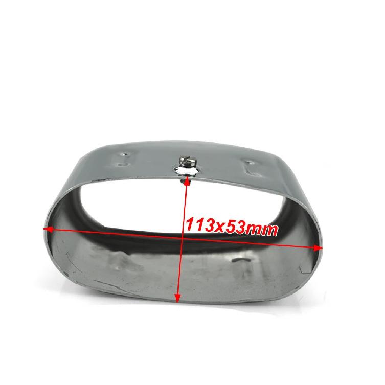 Exhaust Tips with OEM Part Fit for BMW Z3 1.8 1.9 Cabrio Tailpipe Trim 53x113mm / 90mm 18129416186 Tailpipe Tip