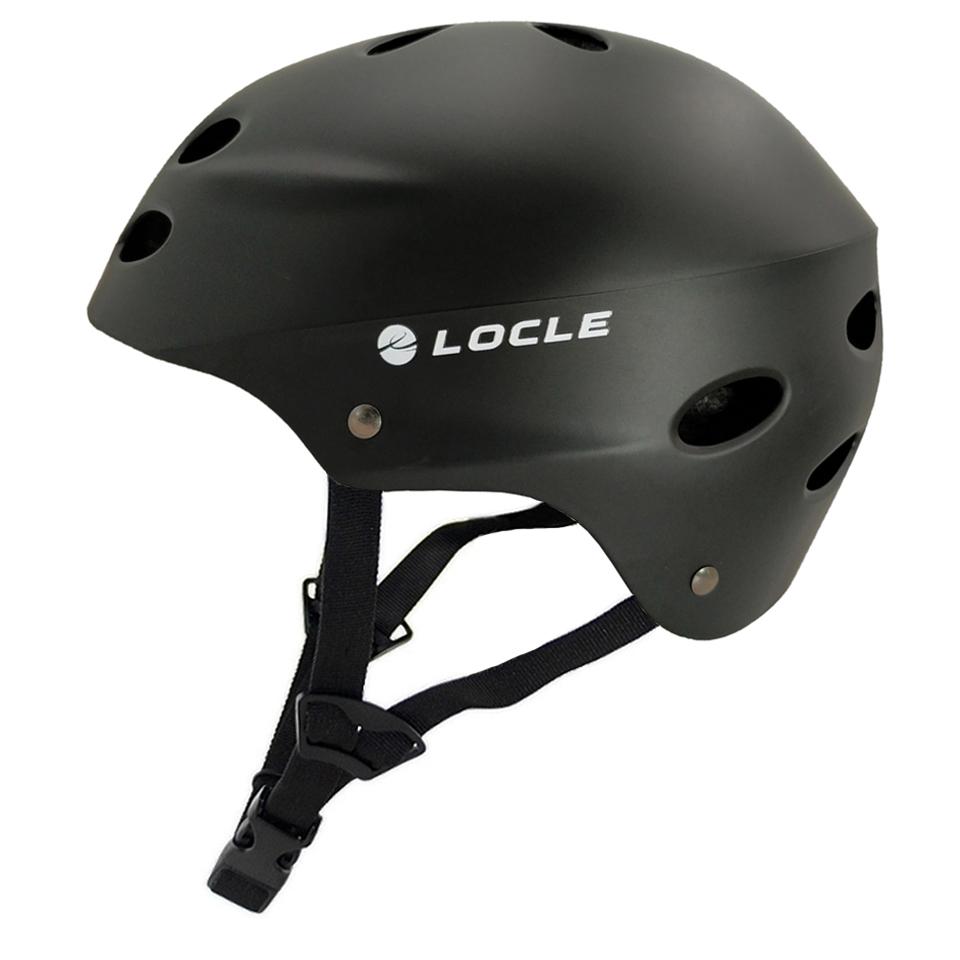 LOCLE Cycling Helmet Mountain Bicycle Helmet Extreme Sport MTB BMX Skateboarding Skate Bike Helmet Size 55-66cm L (55-60cm) чёрный