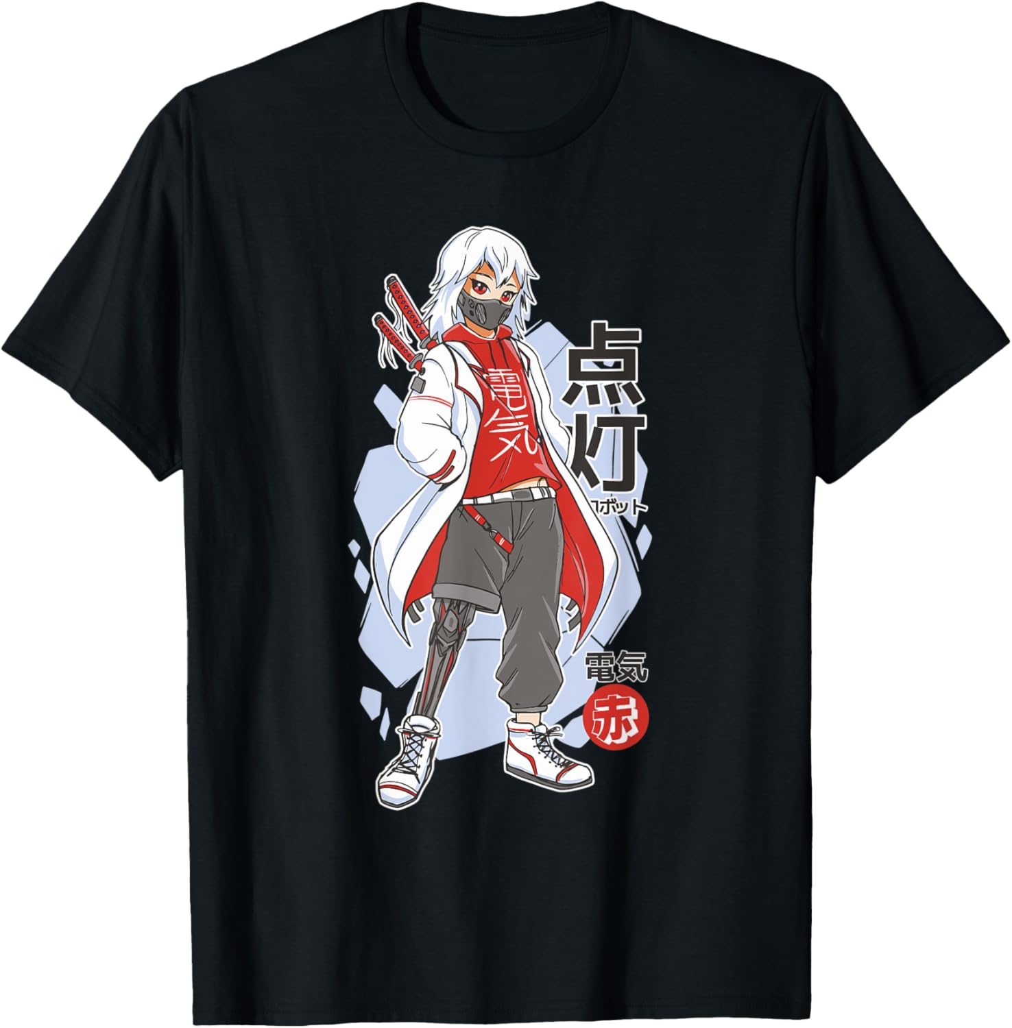Japanese Graffiti Artist Boy Hip Hop Streetwear Aesthetic T-Shirt S разноцветный