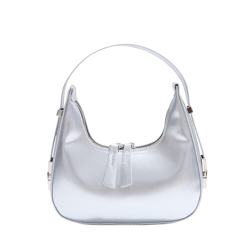 Halbmondtasche Vintage PU-Leder Kleine Umhängetasche für Damen Mädchen Hobo Handtasche Luxus Retro Rote Damen Achseltaschen Tragetaschen