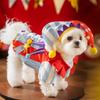Vestiti Cosplay da Clown Carini per Cani Medi, Grandi Tuta Morbida Abbigliamento Cappotto Spesso Maglione Pigiama Invernale