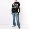 WE11DONE Sweaters Unisex Black Crew Neck Moderate Straight Fit WD-KO8-20-143-U-BK