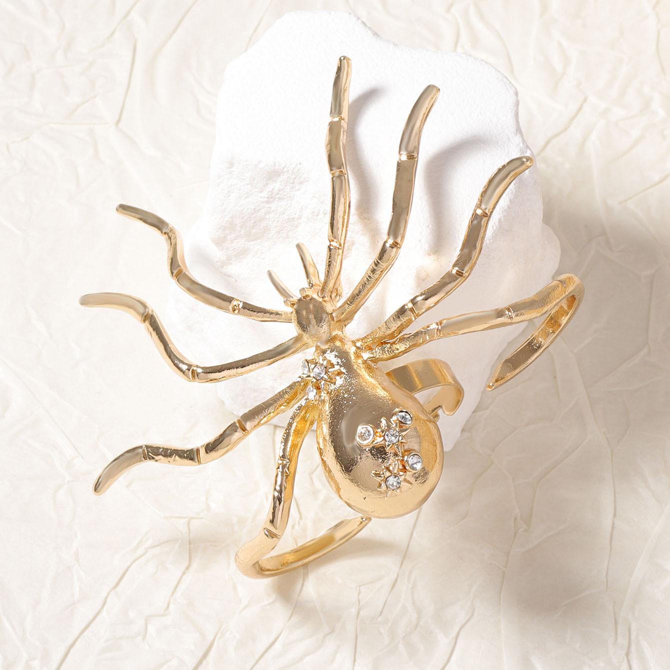 Трансграничный европейский и американский ретро холодный ветер сплав открывающийся преувеличенный кольцо-паук продвинутый креативный дизайнерский смысл