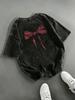 Pink Bow Knot Ribbon Graphic TShirt Relaxed Retro Washed Tee For Women Travel Daily Vacation Stylish Casual Street Looks