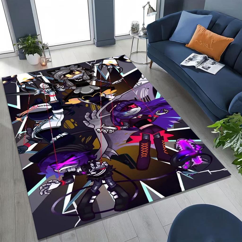 Cartoon Murder Drones Uzi Robot Art Rug for Bedroom Living Room Sofa Home Doormat Decor,Large Kids Play Non-slip Floor Mat