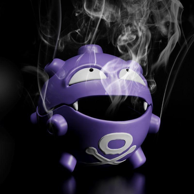 Cartoon Pokemon Weezing Mosquito Coil Tray Anime Indoor Incense Holders Bedroom Figures Desktop Car Decoration Storage Toys Gift