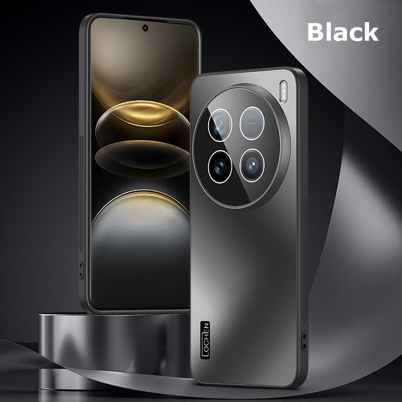 

Для vivo X200 X100 X100s Pro mini Ultra Dazzle Plating PC Shell Camera Cover With Lens Film Super Anti Drop Silica gel Edge Anti-slip Case Protector X100 чёрный