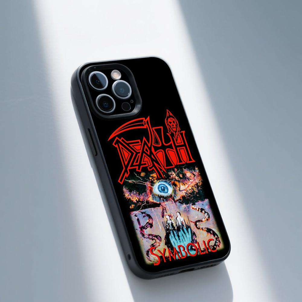 

D-Deaths Band Symbolic Phone Case For iPhone 16,15,14,13,12,11,Pro,Max,Plus,X,XS,XR,SE,8,7,Mini,Soft Silicone Black Case iPhone16