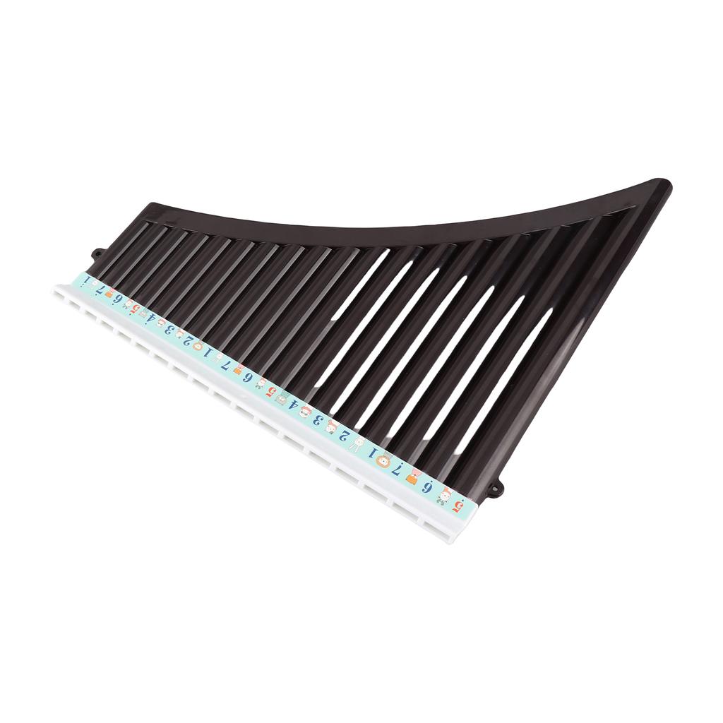 18 Pipes Pan Flute C Key Panpipes Pan Pipes with Mouthpiece Wind Instrument for Students Beginners with Carrying Bag