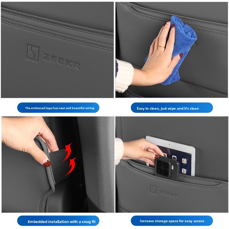 Fit For Zeekr 7X 2025 2026 Premium Car Black Rear Seat Back Protection Heavy Duty Durable Interior Kick Mat