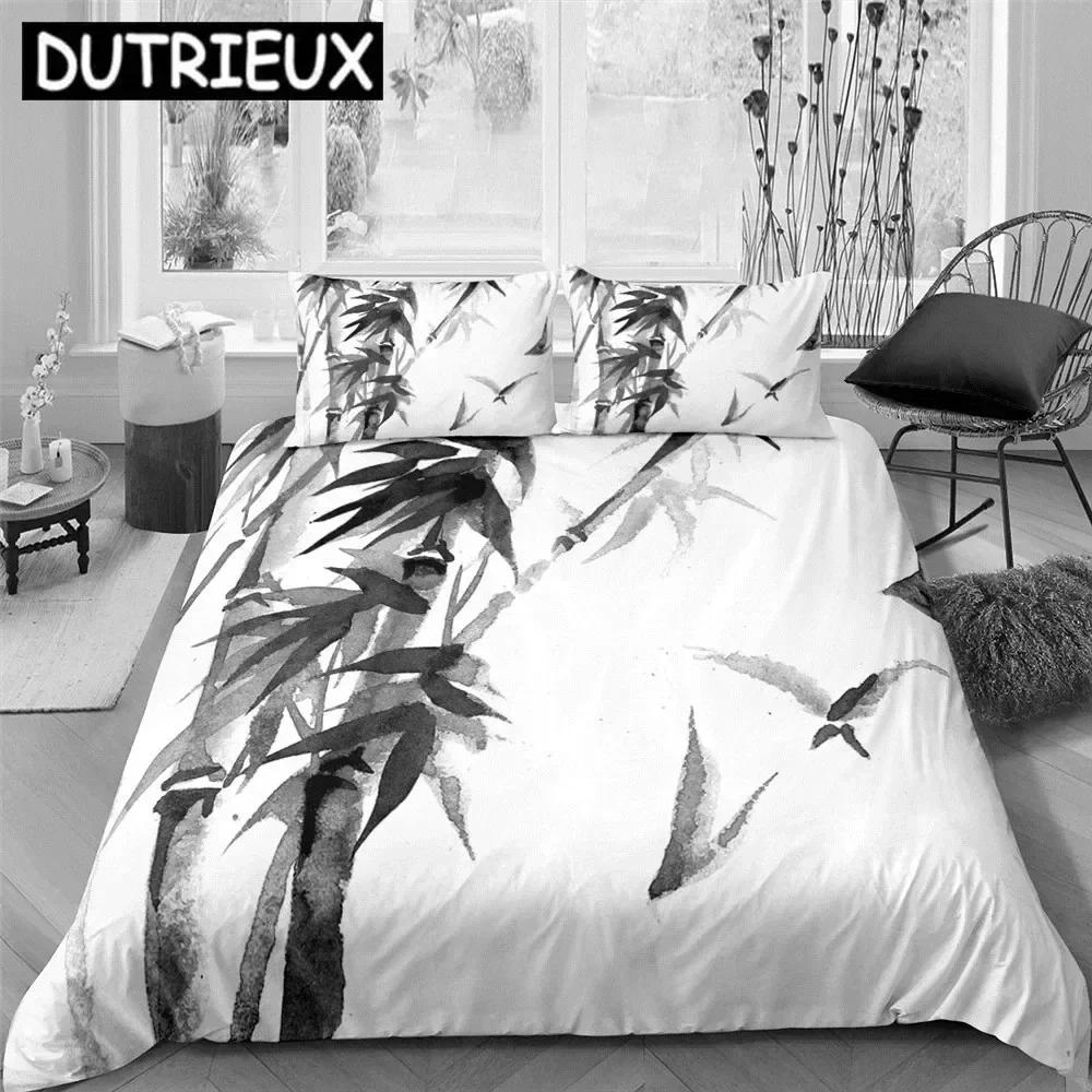 

Luxury New 3D Print Wash Painting Crane Plum Blossom 3D Duvet Cover Bedding Set Pillowcases Home Decor Single Double King Queen 70x133cm