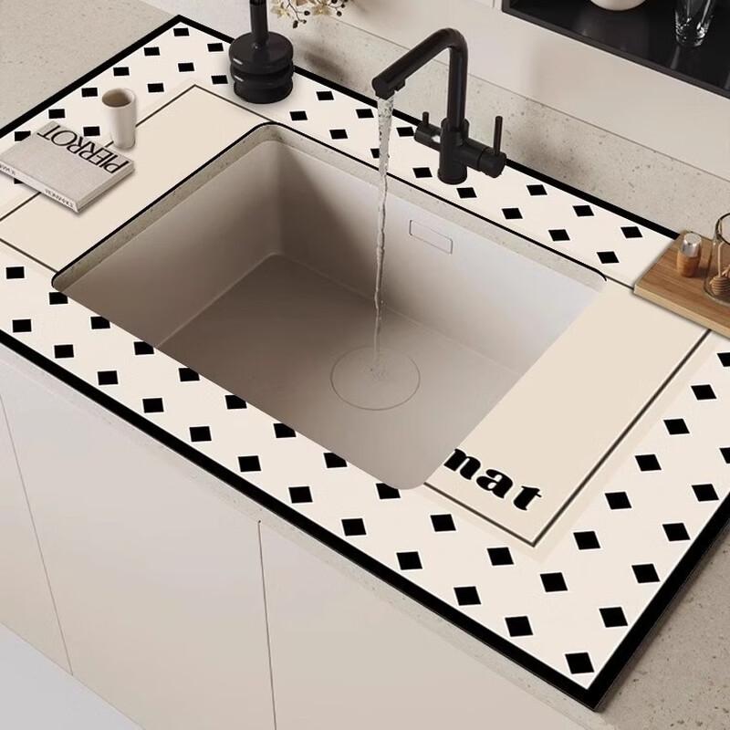 Diatomaceous Earth Kitchen Sink Absorbent Mat
