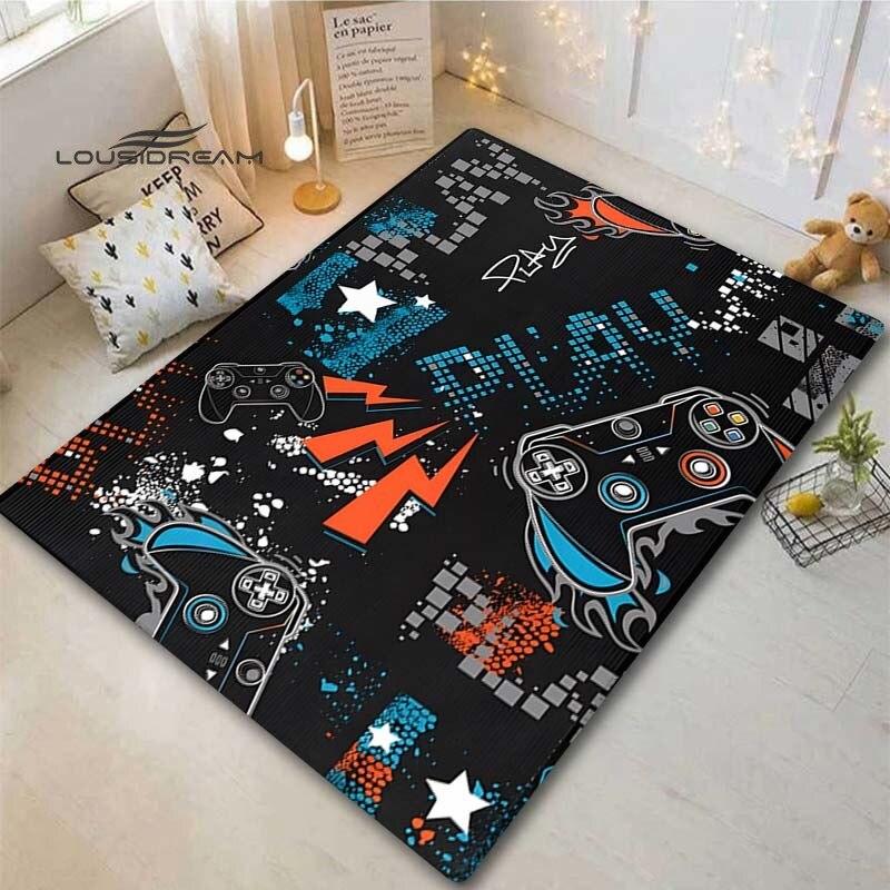 

Игровой контроллер в стиле аниме, детский игровой ковер, детский игровой напольный коврик, декоративный ковер с 3D рисунком для гостиной
