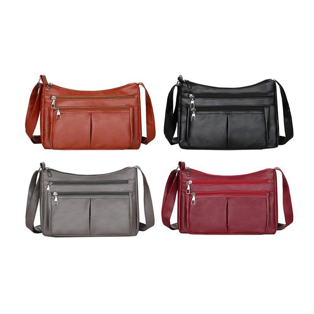 Women Shoulder Bag Soft PU Leather Crossbody Bag Simple Stylish Female Travel Tote Bag for Street Party Commuting Travel Spring
